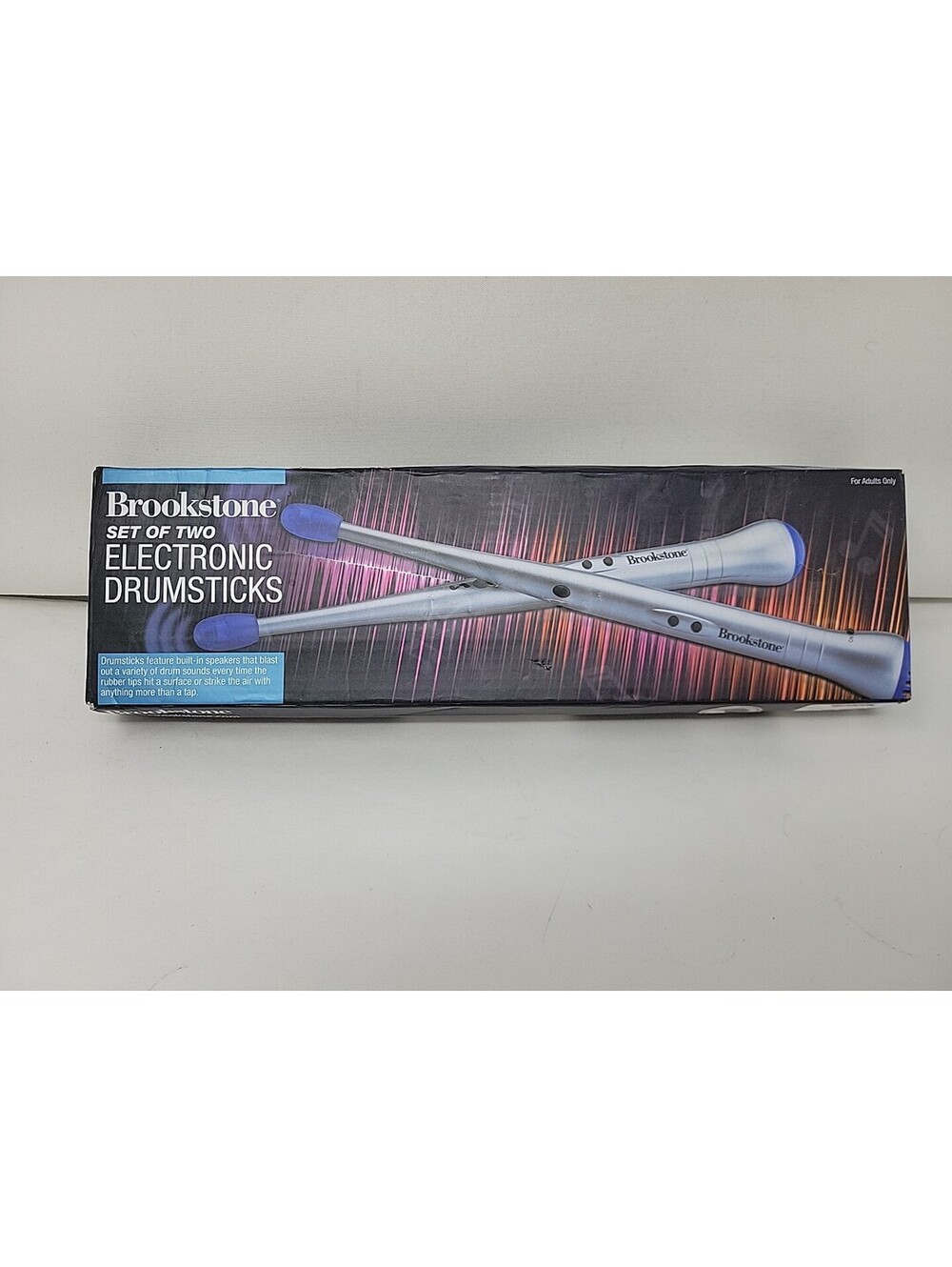 Brookstone Set Of Two Electrotonic Drumsticks (For Adults)